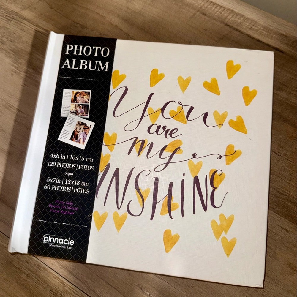 White and Yellow Photo Album